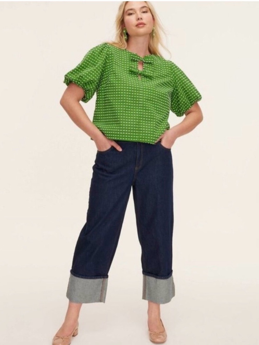 NWT kate spade New York X Target Wide Keg Cuff Jeans